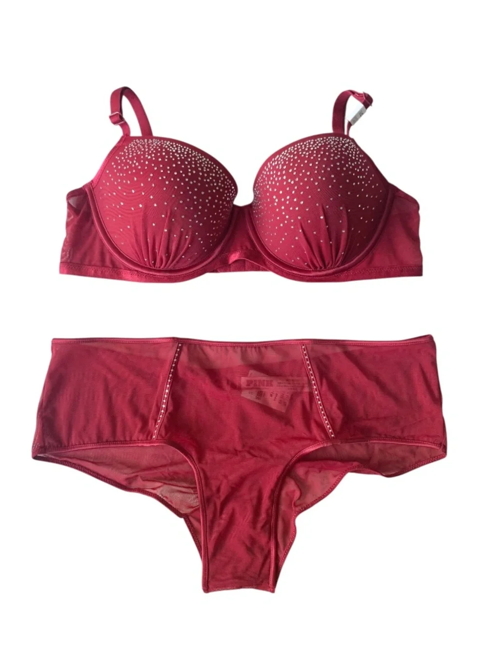 Victoria’s Secret PINK 2pk Bra Set 36C M New